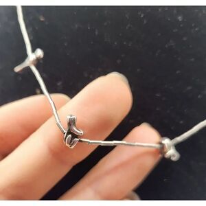 Native American Totem Fetish Bird Bear Cougar Sterling Silver Dainty Necklace 14